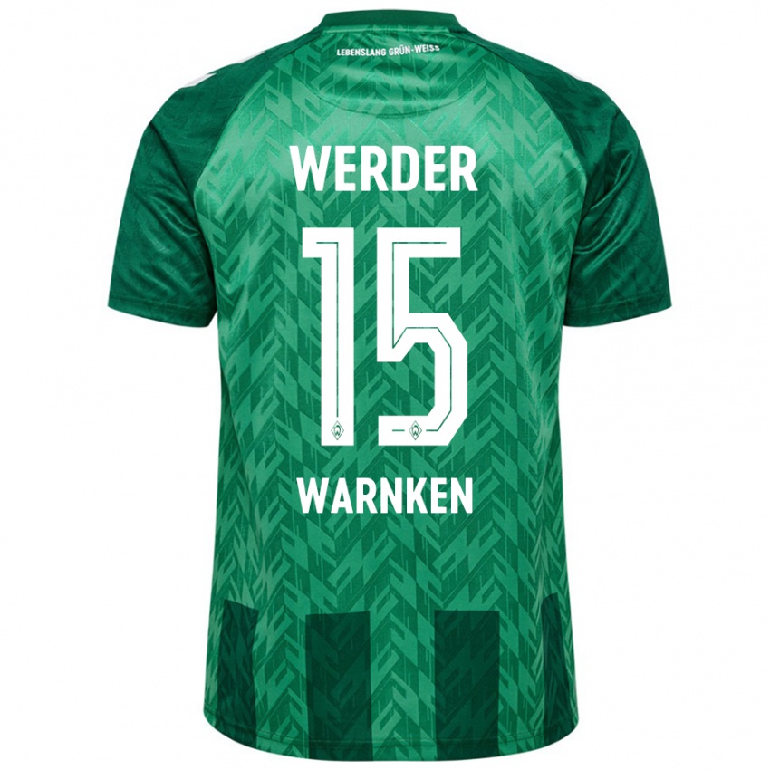 Kinder Jannes Warnken #15 Grün Heimtrikot Trikot 2024/25 T-Shirt Österreich