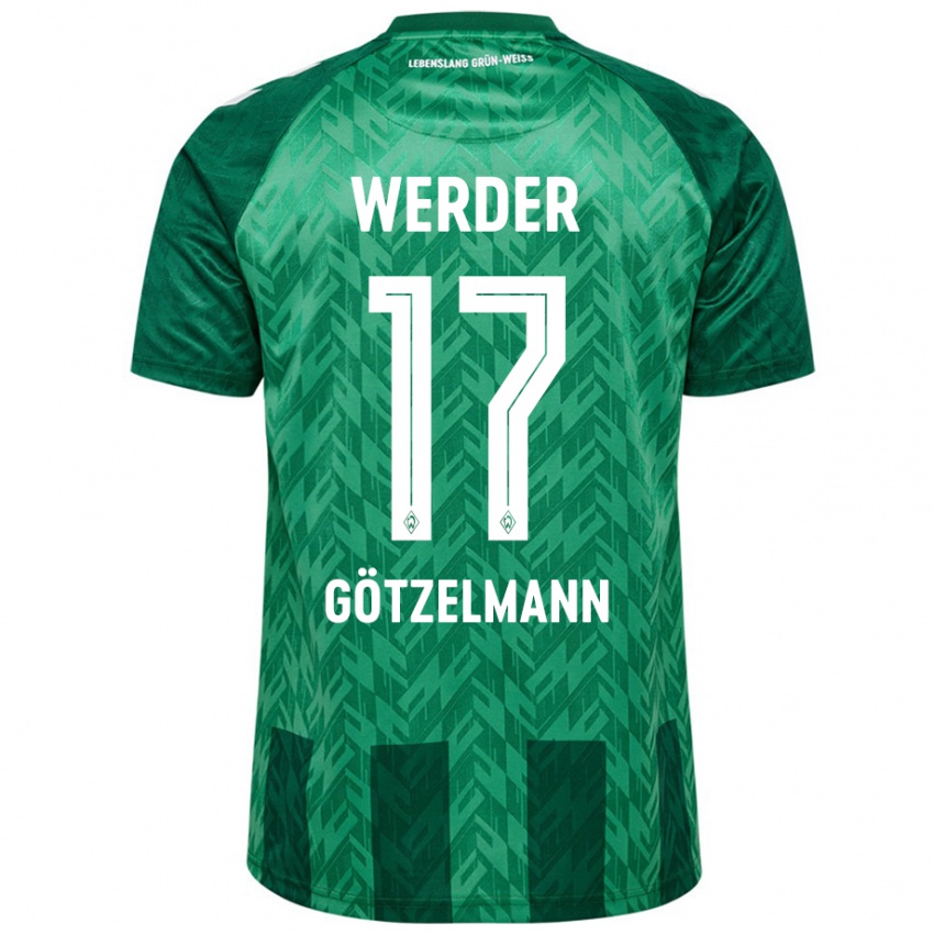 Kinder Patrick Götzelmann #17 Grün Heimtrikot Trikot 2024/25 T-Shirt Österreich