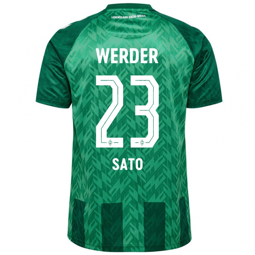 Kinder Kein Sato #23 Grün Heimtrikot Trikot 2024/25 T-Shirt Österreich