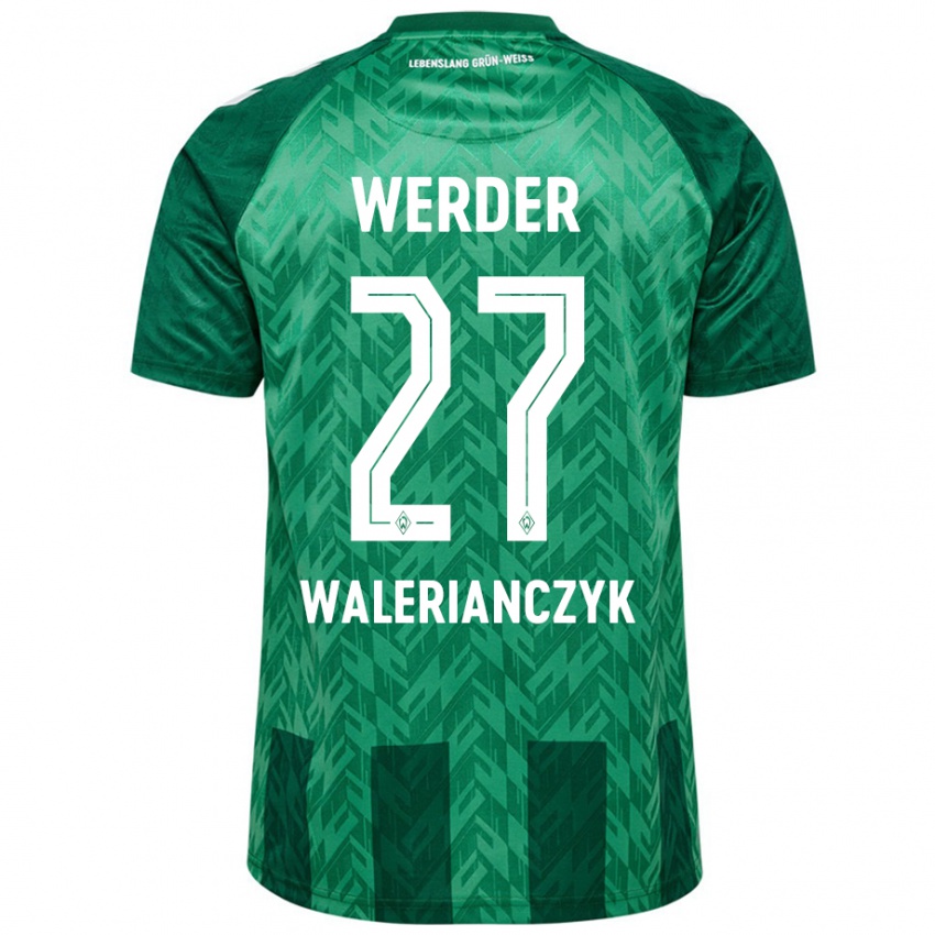 Kinder Dennis Walerianczyk #27 Grün Heimtrikot Trikot 2024/25 T-Shirt Österreich