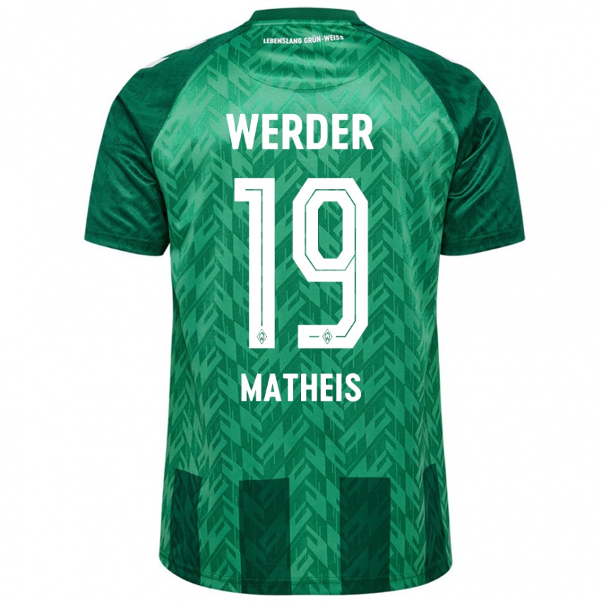 Kinder Saskia Matheis #19 Grün Heimtrikot Trikot 2024/25 T-Shirt Österreich