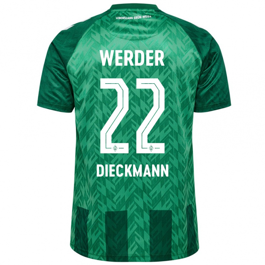 Kinder Rieke Dieckmann #22 Grün Heimtrikot Trikot 2024/25 T-Shirt Österreich