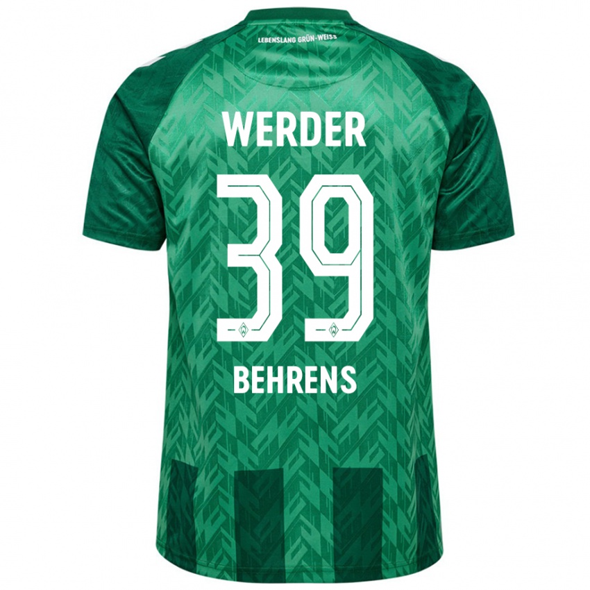 Kinder Jette Behrens #39 Grün Heimtrikot Trikot 2024/25 T-Shirt Österreich