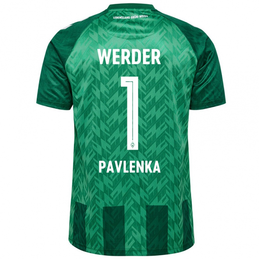 Kinder Jiri Pavlenka #1 Grün Heimtrikot Trikot 2024/25 T-Shirt Österreich