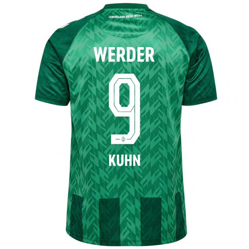 Kinder Philipp Kühn #9 Grün Heimtrikot Trikot 2024/25 T-Shirt Österreich