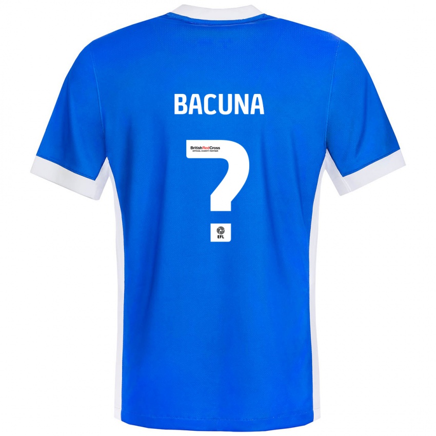 Kinder Juninho Bacuna #0 Blau Weiß Heimtrikot Trikot 2024/25 T-Shirt Österreich