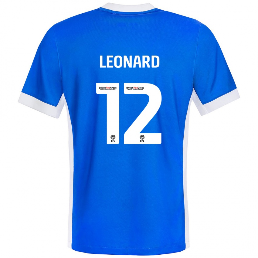 Kinder Marc Leonard #12 Blau Weiß Heimtrikot Trikot 2024/25 T-Shirt Österreich