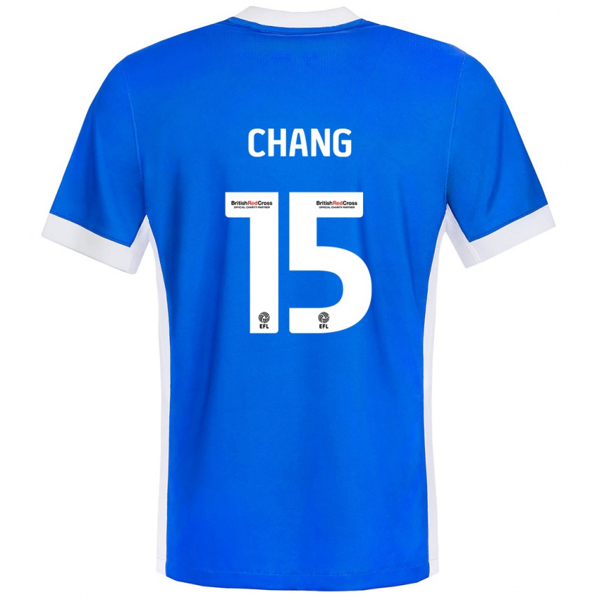 Kinder Alfie Chang #15 Blau Weiß Heimtrikot Trikot 2024/25 T-Shirt Österreich