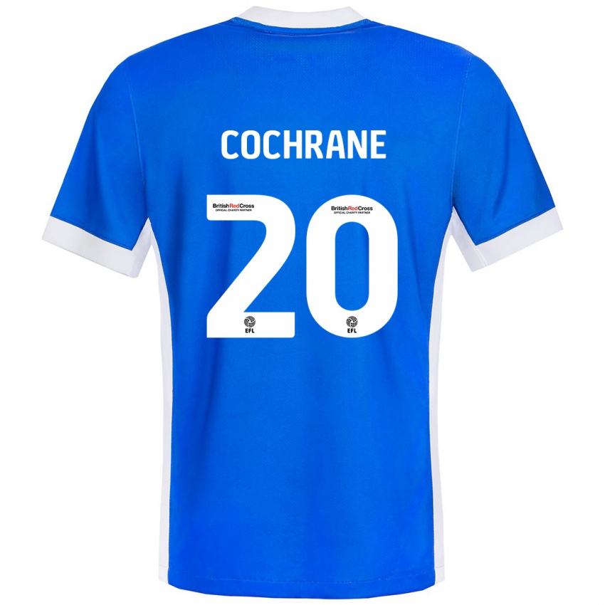 Kinder Alex Cochrane #20 Blau Weiß Heimtrikot Trikot 2024/25 T-Shirt Österreich