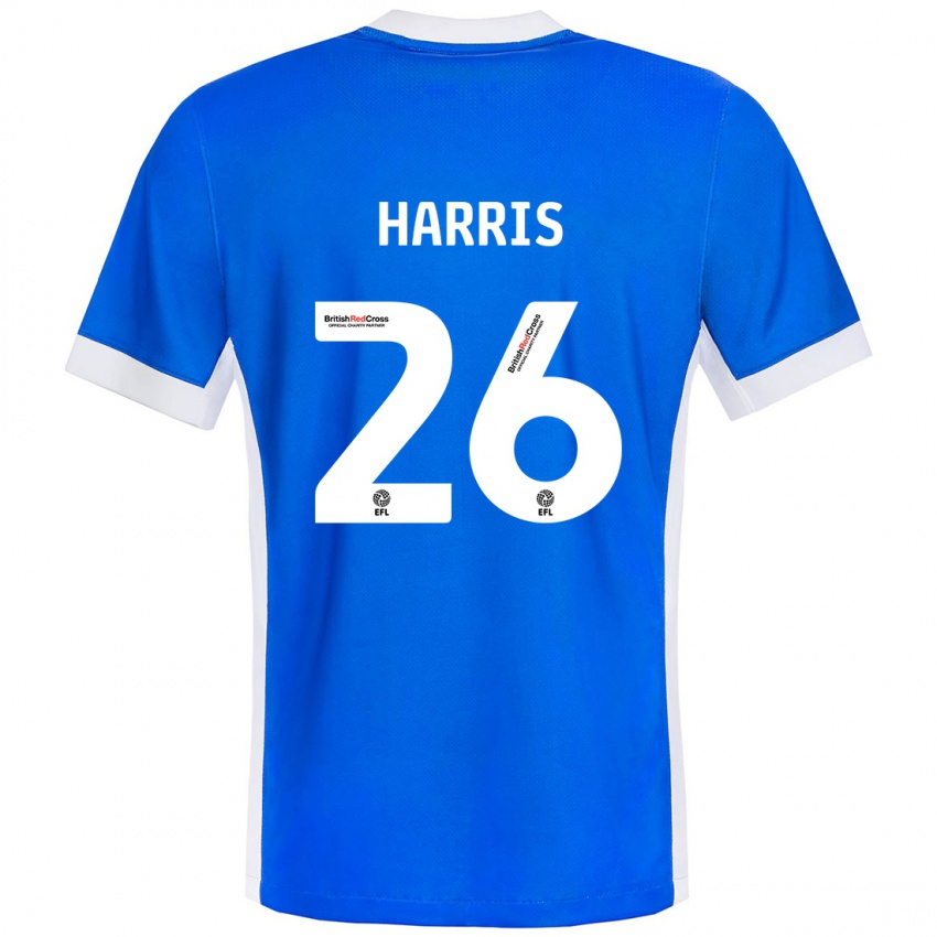 Kinder Luke Harris #26 Blau Weiß Heimtrikot Trikot 2024/25 T-Shirt Österreich