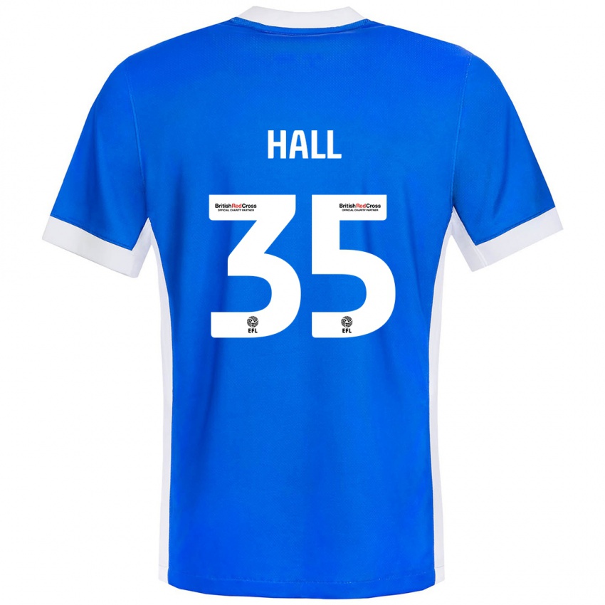 Kinder George Hall #35 Blau Weiß Heimtrikot Trikot 2024/25 T-Shirt Österreich