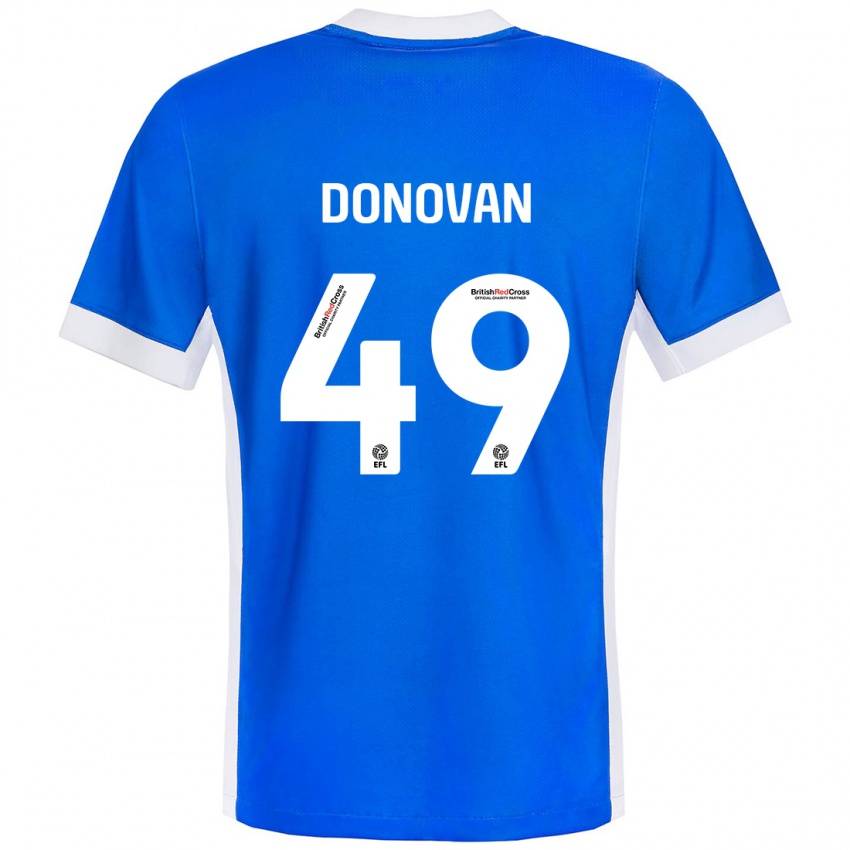 Kinder Romelle Donovan #49 Blau Weiß Heimtrikot Trikot 2024/25 T-Shirt Österreich