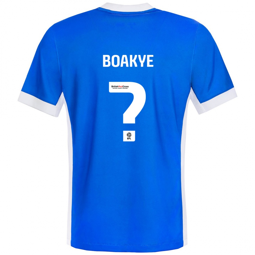 Kinder Godfred Boakye #0 Blau Weiß Heimtrikot Trikot 2024/25 T-Shirt Österreich