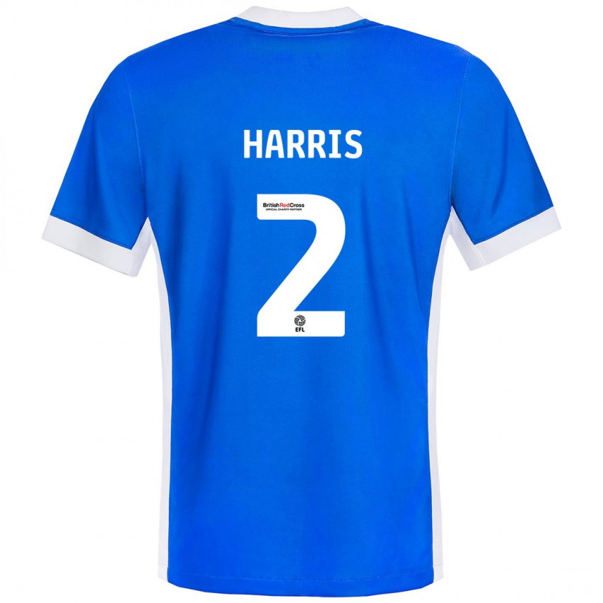 Kinder Martha Harris #2 Blau Weiß Heimtrikot Trikot 2024/25 T-Shirt Österreich