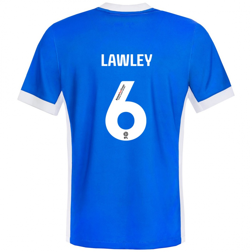 Kinder Gemma Lawley #6 Blau Weiß Heimtrikot Trikot 2024/25 T-Shirt Österreich