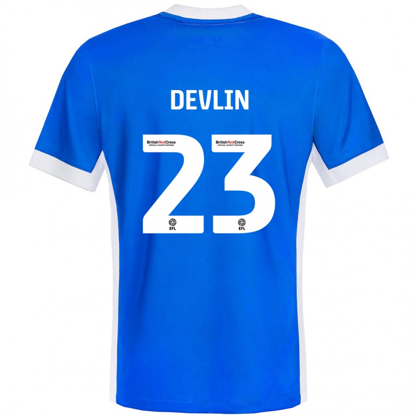 Kinder Charlotte Devlin #23 Blau Weiß Heimtrikot Trikot 2024/25 T-Shirt Österreich