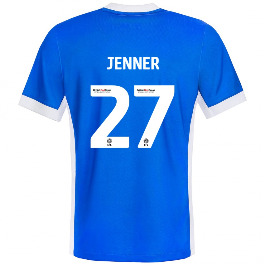 Kinder Abbi Jenner #27 Blau Weiß Heimtrikot Trikot 2024/25 T-Shirt Österreich