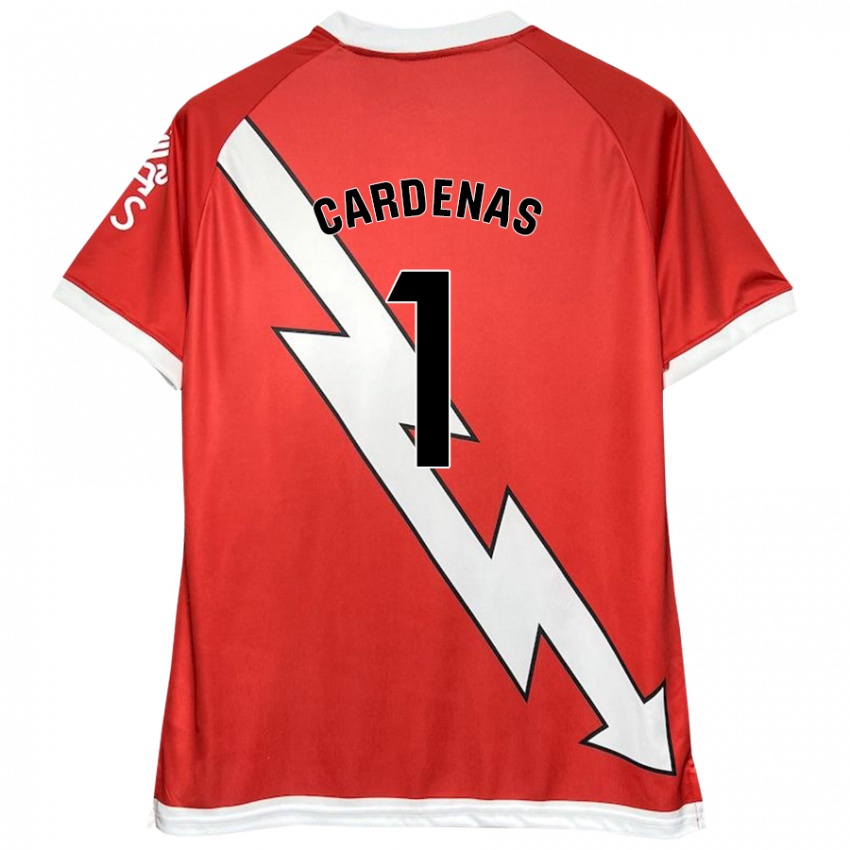 Kinder Dani Cárdenas #1 Weiß Rot Heimtrikot Trikot 2024/25 T-Shirt Österreich