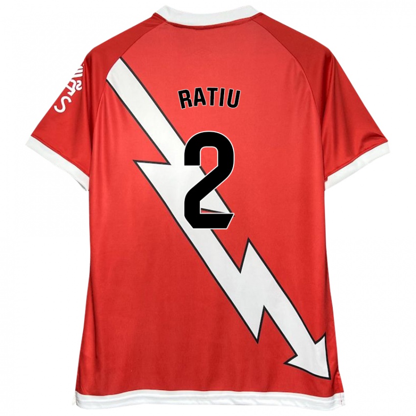 Kinder Andrei Rațiu #2 Weiß Rot Heimtrikot Trikot 2024/25 T-Shirt Österreich