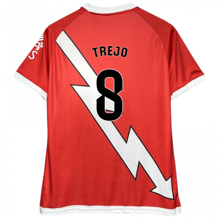 Kinder Óscar Trejo #8 Weiß Rot Heimtrikot Trikot 2024/25 T-Shirt Österreich