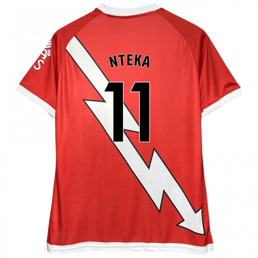 Kinder Randy Nteka #11 Weiß Rot Heimtrikot Trikot 2024/25 T-Shirt Österreich