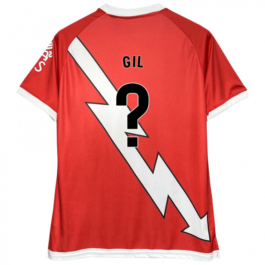 Kinder Juanpe Gil #0 Weiß Rot Heimtrikot Trikot 2024/25 T-Shirt Österreich