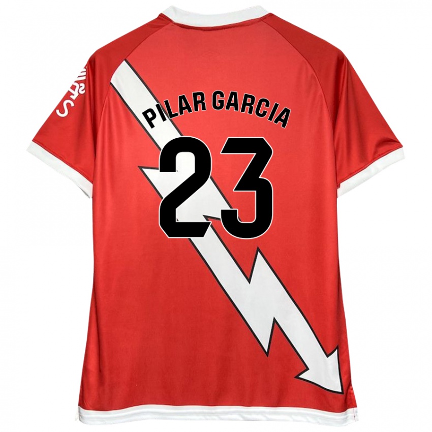 Kinder María Pilar García Villalba #23 Weiß Rot Heimtrikot Trikot 2024/25 T-Shirt Österreich