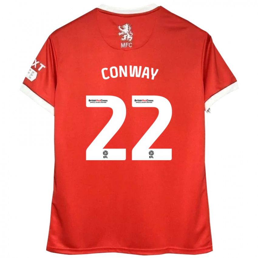 Kinder Tommy Conway #22 Rot Weiß Heimtrikot Trikot 2024/25 T-Shirt Österreich