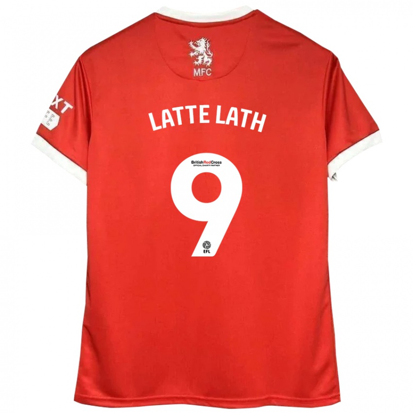 Kinder Emmanuel Latte Lath #9 Rot Weiß Heimtrikot Trikot 2024/25 T-Shirt Österreich