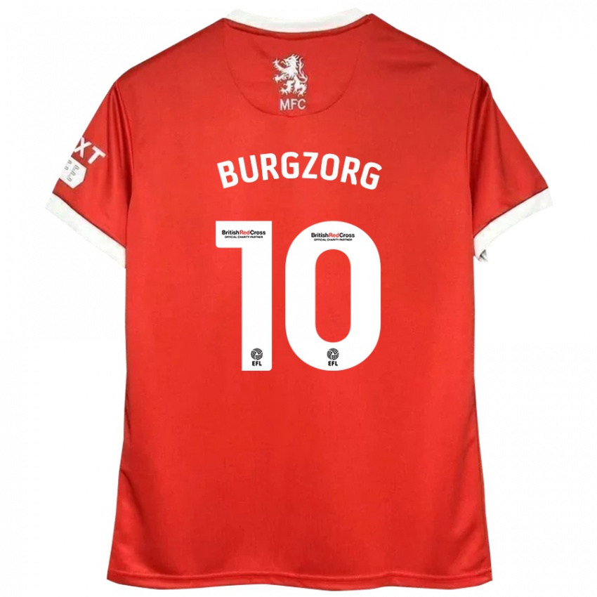 Kinder Delano Burgzorg #10 Rot Weiß Heimtrikot Trikot 2024/25 T-Shirt Österreich