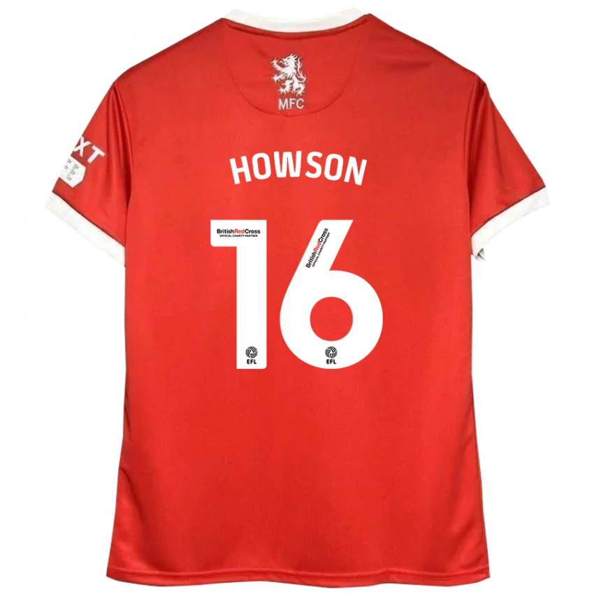 Kinder Jonathan Howson #16 Rot Weiß Heimtrikot Trikot 2024/25 T-Shirt Österreich