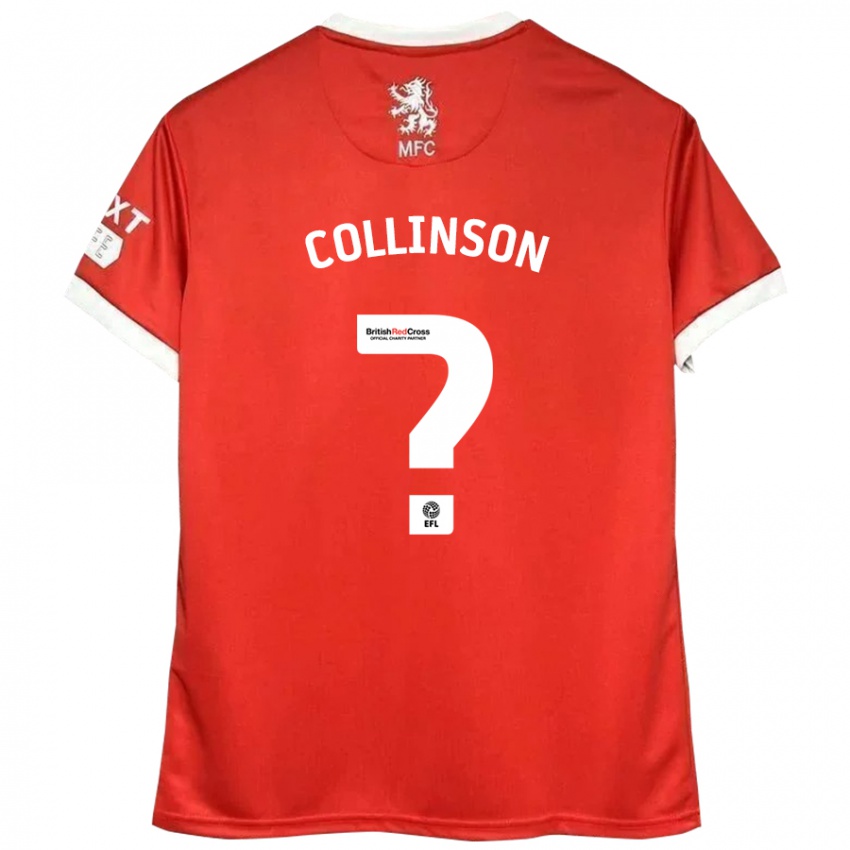 Kinder Isaac Collinson #0 Rot Weiß Heimtrikot Trikot 2024/25 T-Shirt Österreich