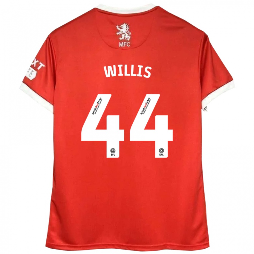 Kinder Pharrell Willis #44 Rot Weiß Heimtrikot Trikot 2024/25 T-Shirt Österreich