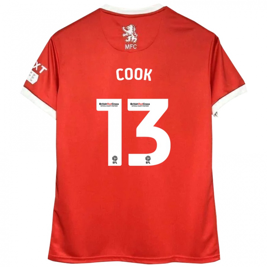 Kinder Ruby Cook #13 Rot Weiß Heimtrikot Trikot 2024/25 T-Shirt Österreich