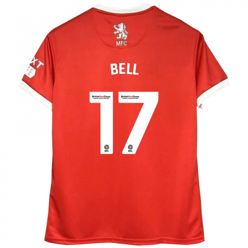 Kinder Millie Bell #17 Rot Weiß Heimtrikot Trikot 2024/25 T-Shirt Österreich