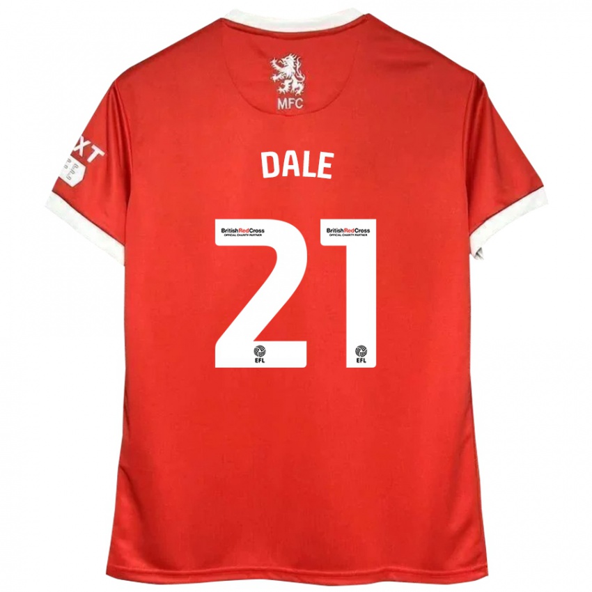 Kinder Faye Dale #21 Rot Weiß Heimtrikot Trikot 2024/25 T-Shirt Österreich