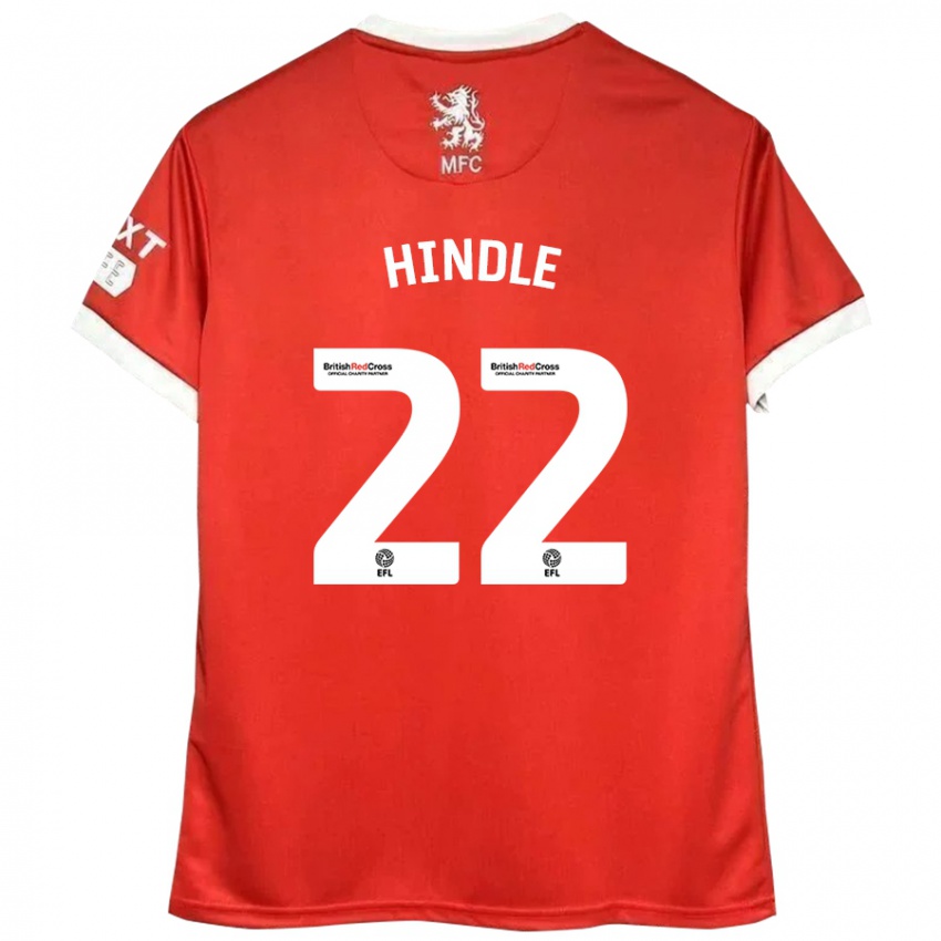 Kinder Rachel Hindle #22 Rot Weiß Heimtrikot Trikot 2024/25 T-Shirt Österreich