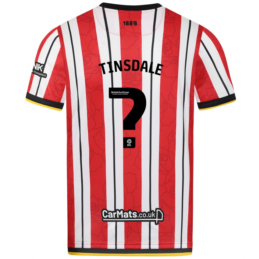 Kinder Jay Tinsdale #0 Rot Weiße Streifen Heimtrikot Trikot 2024/25 T-Shirt Österreich