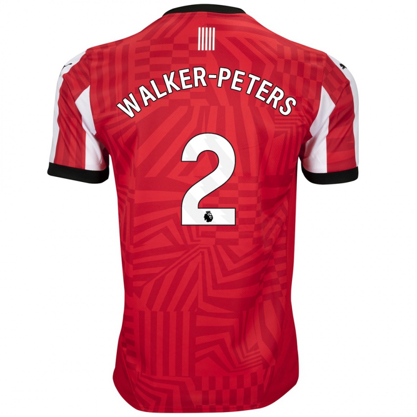 Kinder Kyle Walker-Peters #2 Rot Weiß Heimtrikot Trikot 2024/25 T-Shirt Österreich