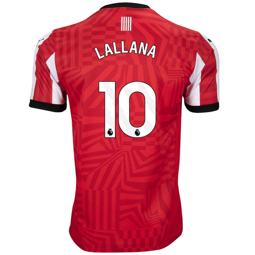 Kinder Adam Lallana #10 Rot Weiß Heimtrikot Trikot 2024/25 T-Shirt Österreich