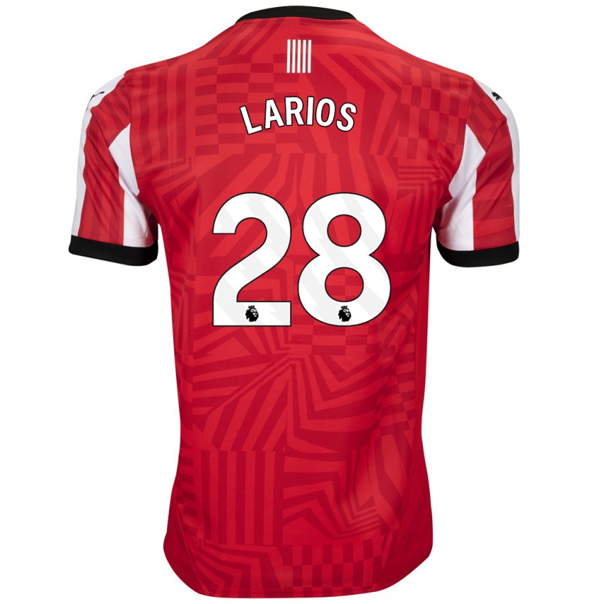 Kinder Juan Larios #28 Rot Weiß Heimtrikot Trikot 2024/25 T-Shirt Österreich