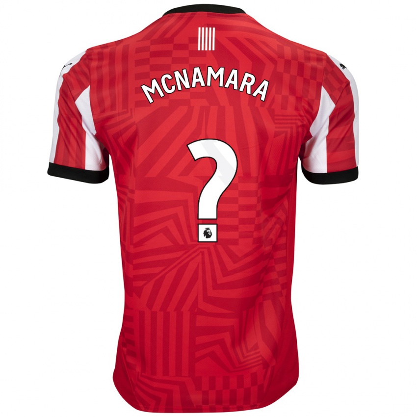 Kinder Josh Mcnamara #0 Rot Weiß Heimtrikot Trikot 2024/25 T-Shirt Österreich