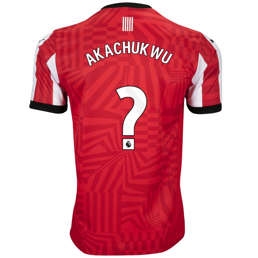 Kinder Romeo Akachukwu #0 Rot Weiß Heimtrikot Trikot 2024/25 T-Shirt Österreich