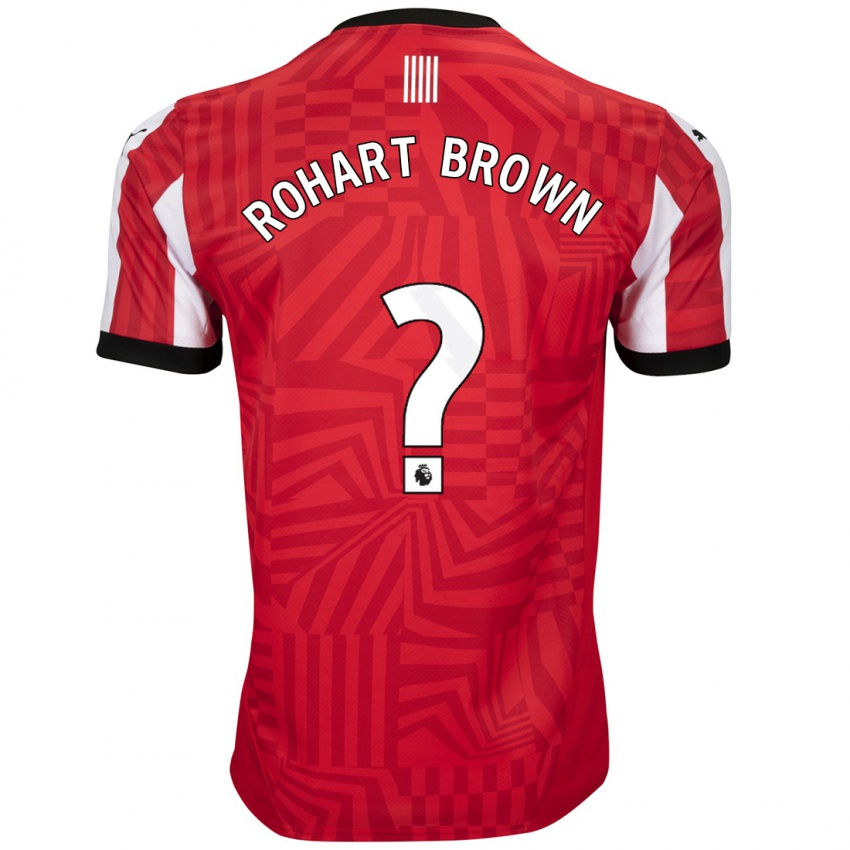 Kinder Thierry Rohart-Brown #0 Rot Weiß Heimtrikot Trikot 2024/25 T-Shirt Österreich