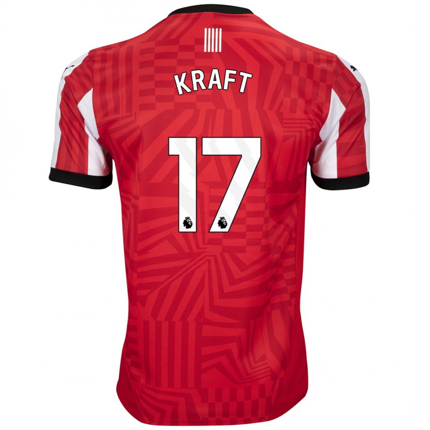 Kinder Emily Kraft #17 Rot Weiß Heimtrikot Trikot 2024/25 T-Shirt Österreich