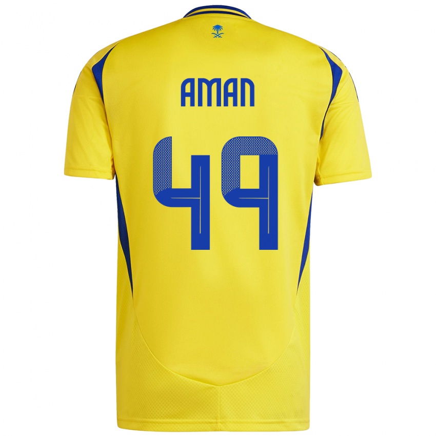 Kinder Awad Aman #49 Gelb Blau Heimtrikot Trikot 2024/25 T-Shirt Österreich