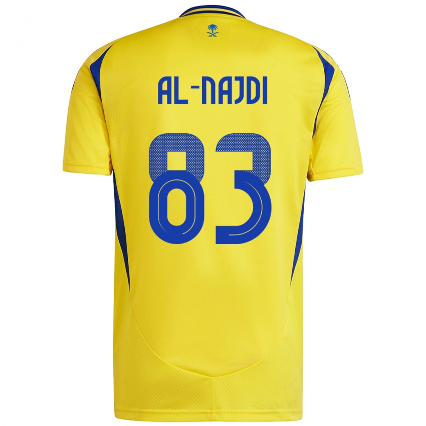 Kinder Salem Al-Najdi #83 Gelb Blau Heimtrikot Trikot 2024/25 T-Shirt Österreich