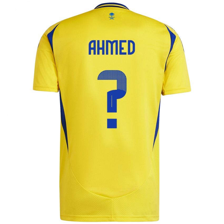 Kinder Al Anood Ahmed #0 Gelb Blau Heimtrikot Trikot 2024/25 T-Shirt Österreich