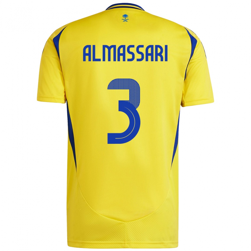 Kinder Wadha Almassari #3 Gelb Blau Heimtrikot Trikot 2024/25 T-Shirt Österreich