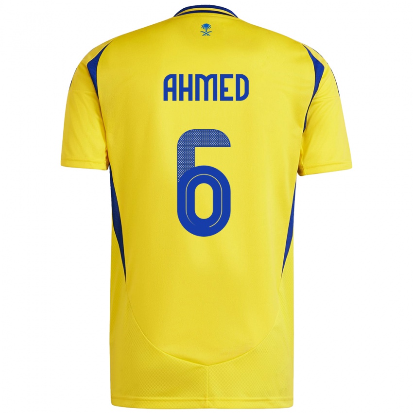 Kinder Aseel Ahmed #6 Gelb Blau Heimtrikot Trikot 2024/25 T-Shirt Österreich